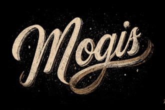 do custom hand lettering and typography logo