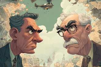 create political and editorial cartoon