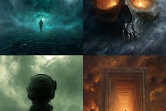 design fantasy, sci fi, horror and dystopian book cover art
