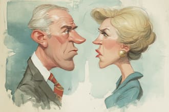 draw a bold political cartoon for social media or editorial