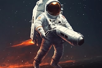 draw you a cool astronaut
