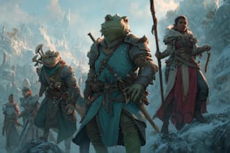 fantasy dnd character illustration