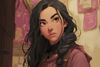 do semi realistic character design