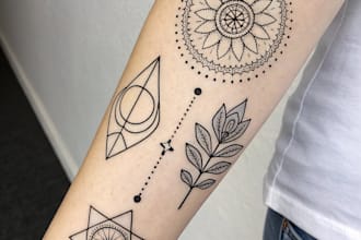 design minimalist tattoo arts