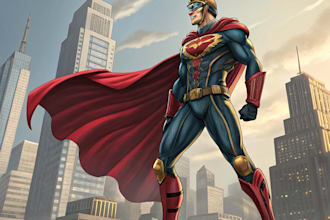 superhero character for comics