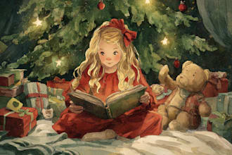 do christmas story book illustrations