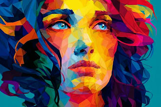 create modern abstract art illustrations