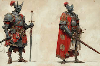 dnd character art and concept art