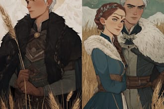design custom dnd party portraits and group art
