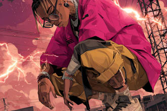 create cover art album caricature cartoon hip hop rap music