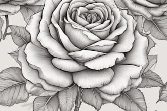 draw botanical illustration of flower illustration