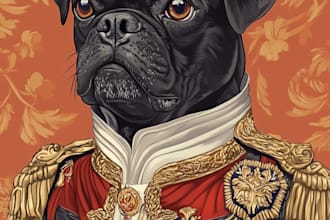 create an pet portrait