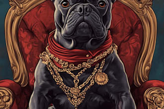 make a custom pet portrait
