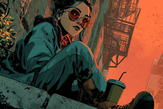 do comic book page illustration