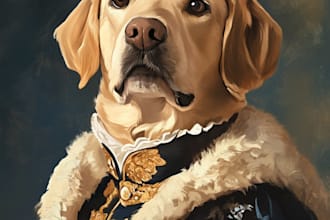 create an pet portrait