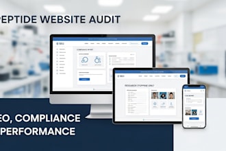 audit your research peptide website for seo, compliance, and performance