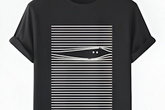 create clean and modern typography t shirt design