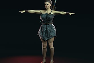 model 3davatar from photo,real skin texture,realism hair,glb,vrchat,vrm 3davatar