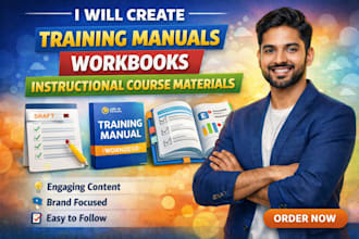 create instructional training manual training course user guide workbook