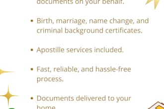 obtain and apostille official colombian documents on your behalf