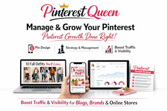 manage, grow and boost marketing as pinterest queen