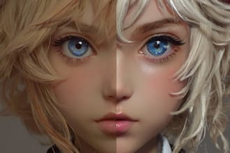 draw anime illustration, original character or fanart