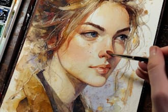 paint a watercolor portrait