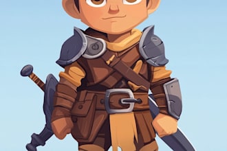 draw 2d game character or 2d game character