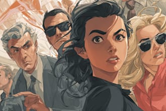 draw comic book illustration with comic book illustrator