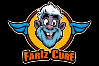 design stunning cartoon caricature logo