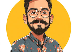 draw avatar in cartoon vector caricature portrait
