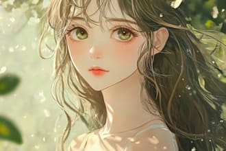 anime character, fanart, and original character