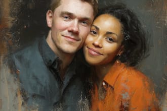 create oil painting, digital oil painting
