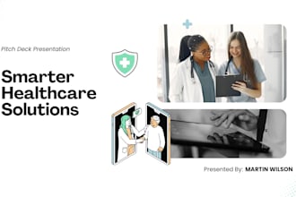 design healthcare startup pitch deck medical investor presentation