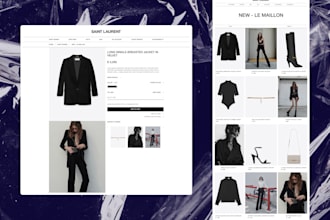 ecommerce concept and redesign ysl style