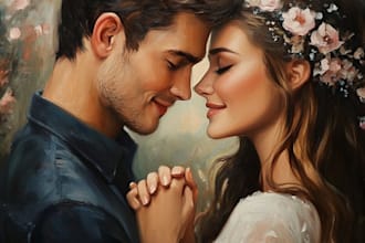 design couple portrait wedding portrait