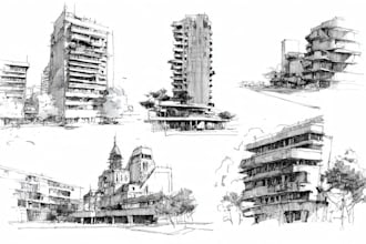 do hand drawn architectural sketches
