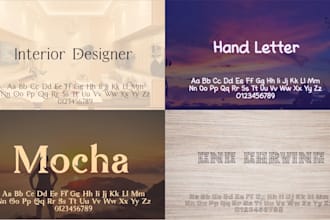 design a font for your brand