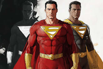 make dc or marvel style comic and superhero character