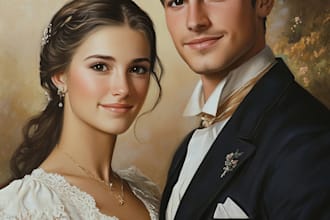 make couple portrait illustration