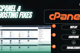 fix PHP, laravel, mysql, cpanel, hosting, and website errors
