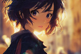 draw beautiful anime art illustration