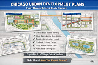 prepare large scale urban development drawings in chicago