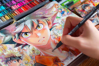 draw anime art and illustration