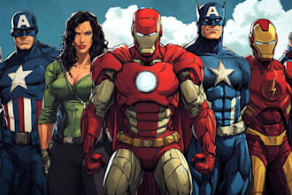 do a superhero comic