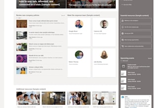 build sharepoint intranet hub, microsoft 365 portal company intranet website
