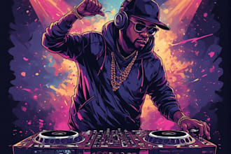 create party flyer, dj, hip hop, event, concert and nightclub flyer