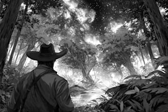draw dark art illustration
