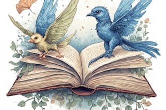illustrate fantasy book, children book cover, e book cover design