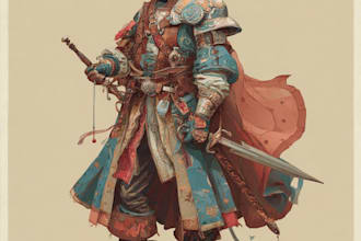 draw dnd character art and fantasy concept illustrations